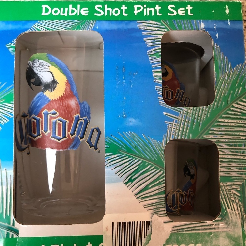 Corona Double Shot and Pint Glass